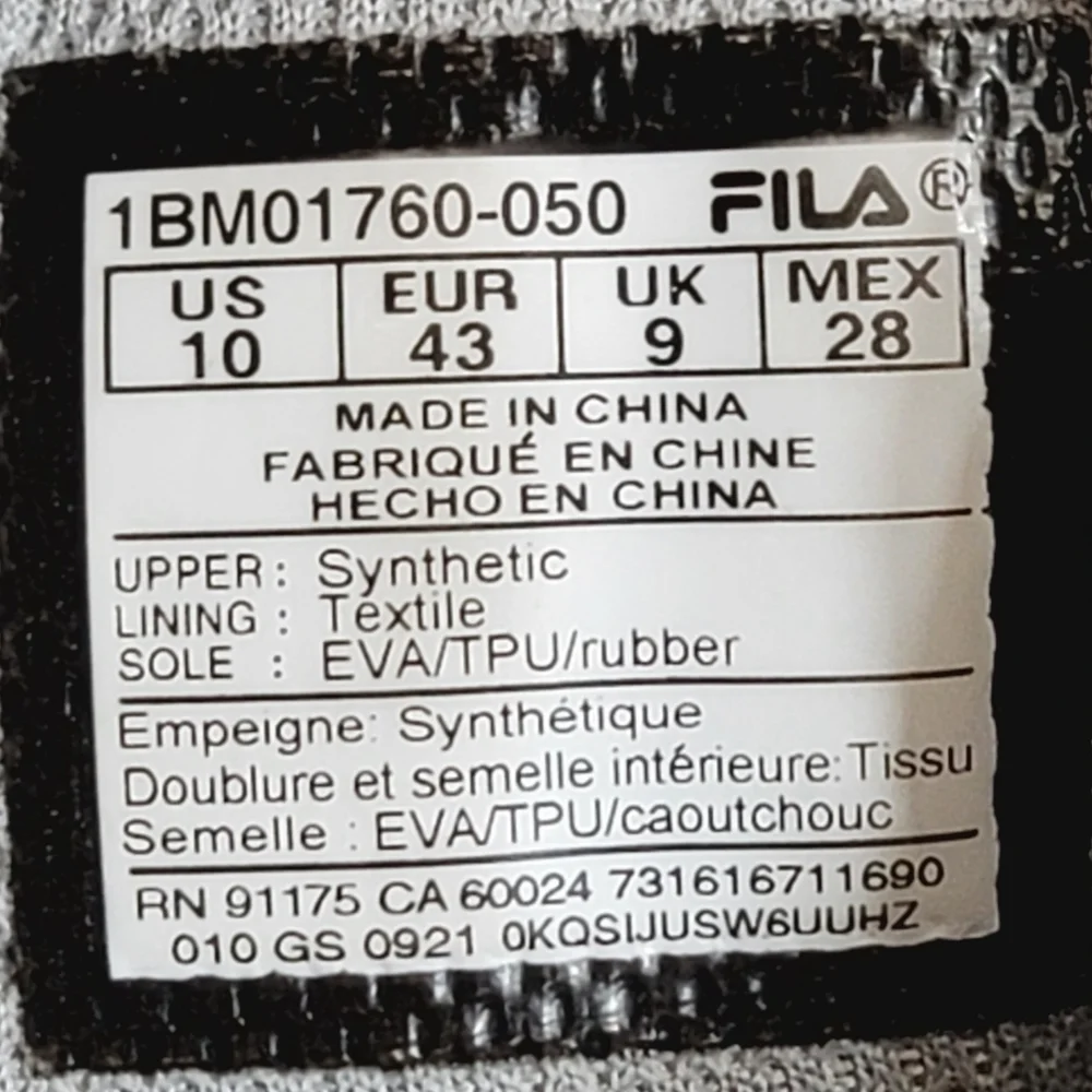 Fila Mens Size 10 Grant Hill 2 Mettalic Silver sneakers. - Picture 12 of 12